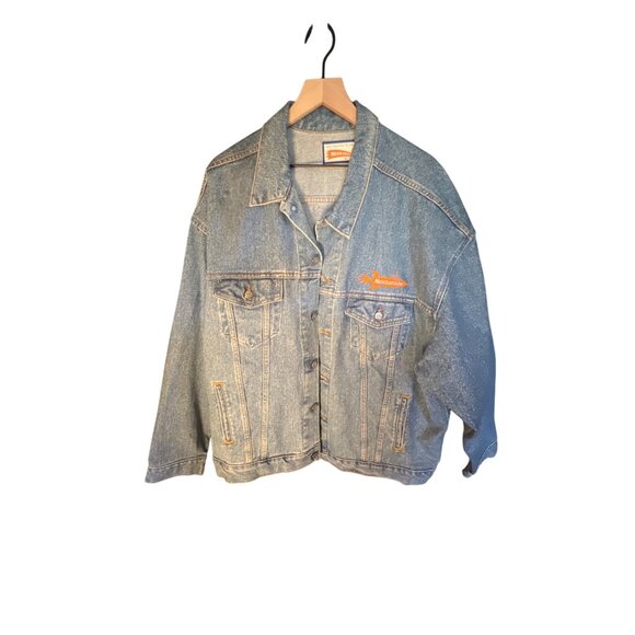 Vintage Nickelodeon Nick at Nite Denim Jacket Stanley Desantis Mens XX Large Pro - Picture 1 of 6